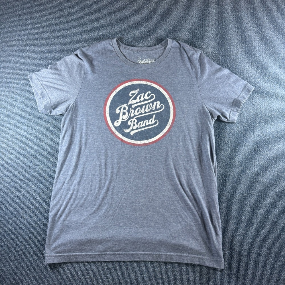 Zac Brown Band 2017 Welcome Home Tour T-Shirt Gray Mens‎ Large Southern Ground